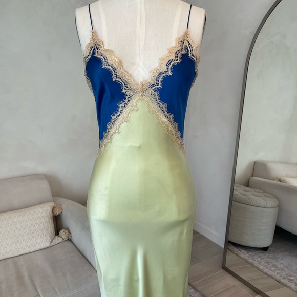 GINIA XS COLOR BLOCK SLIP DRESS - Picture 3 of 12